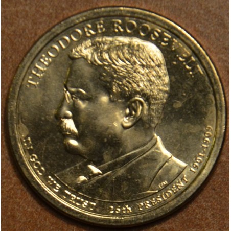 eurocoin eurocoins 1 dollar USA 2013 Theodore Roosevelt \\"D\\" (UNC)