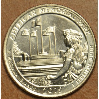 Euromince mince 25 cent USA 2019 American Memorial Park \\"P\\" (UNC)
