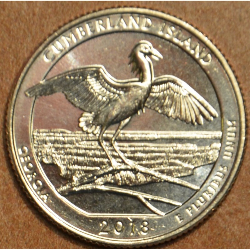 eurocoin eurocoins 25 cent USA 2018 Cumberland Island \\"P\\" (UNC)