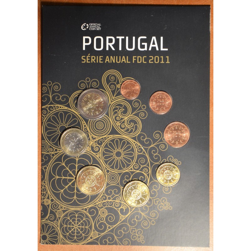 euroerme érme Portugália 2011 - 8 részes forgalmi sor (UNC)