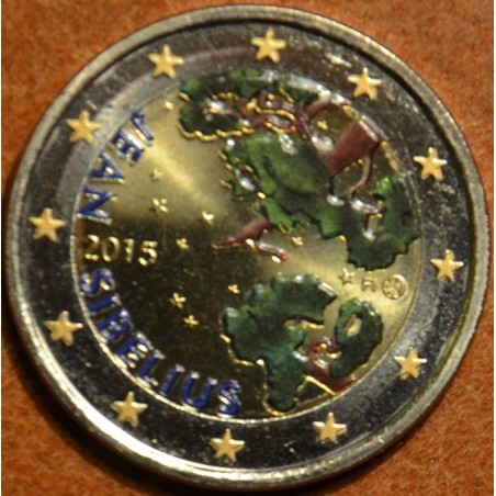 euroerme érme 2 Euro Finnország 2015 - Jean Sibelius (színezett UNC)