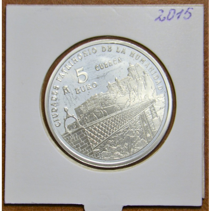 eurocoin eurocoins 5 Euro Spain 2015 Cuenca (Proof)