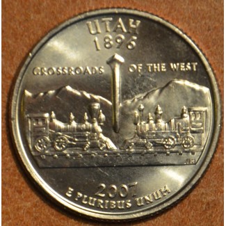 eurocoin eurocoins 25 cent USA 2007 Utah \\"P\\" (UNC)