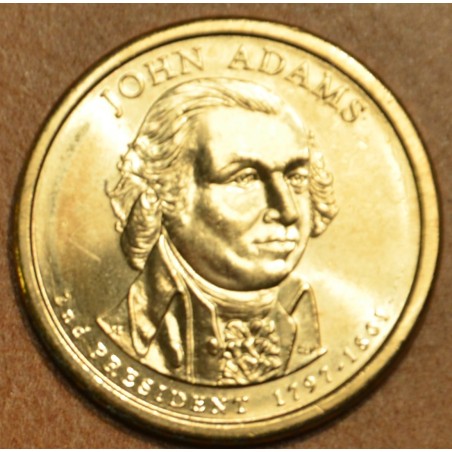 eurocoin eurocoins 1 dollar USA \\"P\\" 2007 John Adams (UNC)