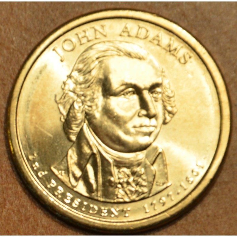 eurocoin eurocoins 1 dollar USA \\"D\\" 2007 John Adams (UNC)