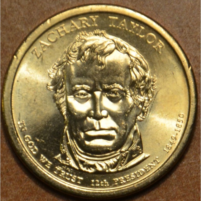 eurocoin eurocoins 1 dollar USA \\"D\\" 2009 Zachary Taylor (UNC)