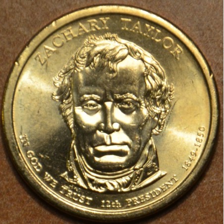 Euromince mince 1 dollar USA \\"D\\" 2009 Zachary Taylor (UNC)