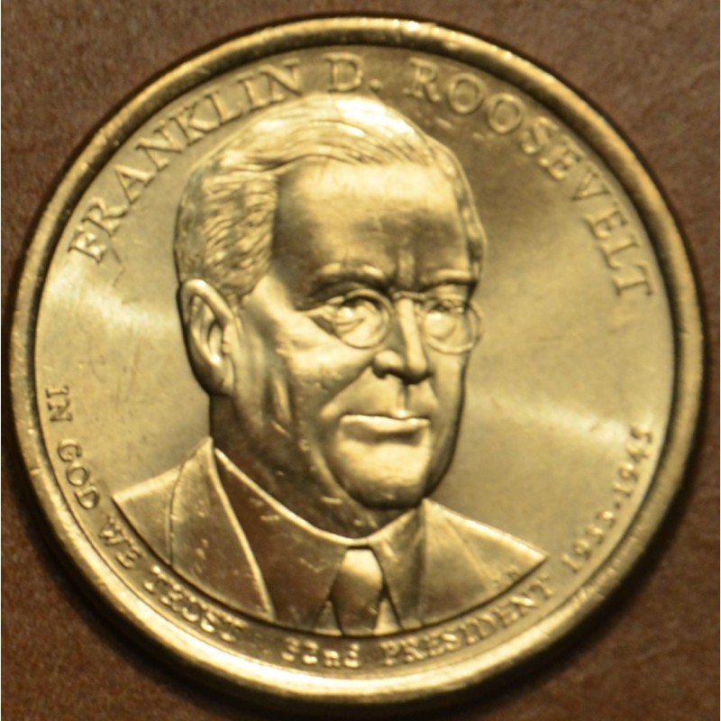 euroerme érme 1 dollar USA 2014 Franklin D. Roosevelt \\"P\\" (UNC)