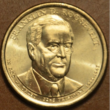 Euromince mince 1 dollar USA 2014 Franklin D. Roosevelt \\"D\\" (UNC)