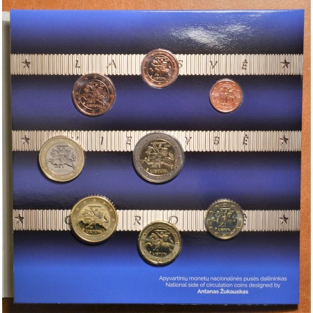 eurocoin eurocoins Lithuania 2020 official set of 8 coins (BU)