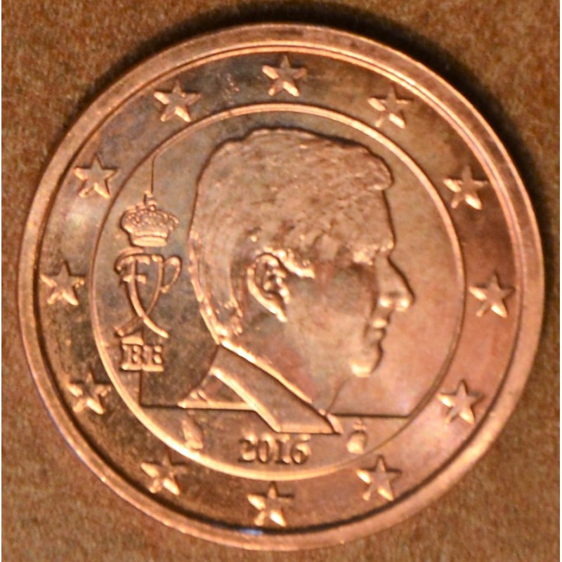 Euromince mince 1 cent Belgicko 2016 - Kráľ Filip (UNC)