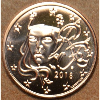 Euromince mince 1 cent Francúzsko 2018 (UNC)