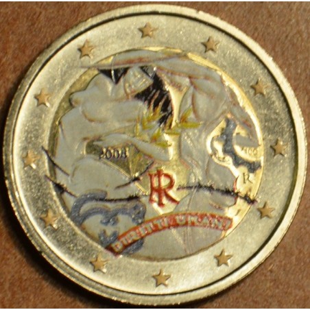 euroerme érme 2 Euro Olaszország 2008 - A nemzetközi emberi jogok d...