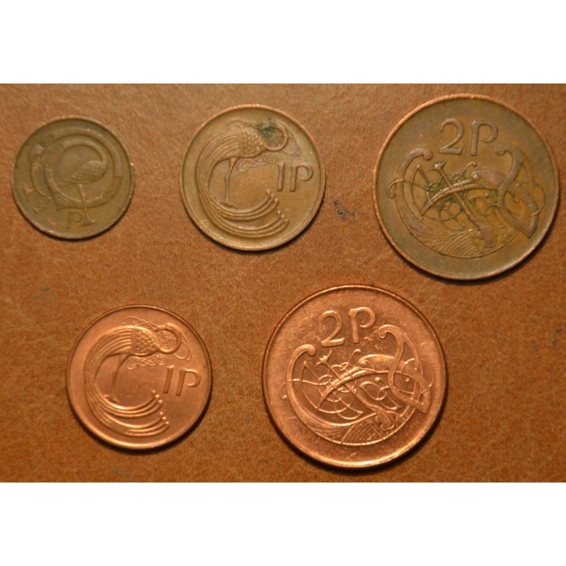 eurocoin eurocoins Ireland 5 coins 1971-2000 Vtáky (VF-XF)