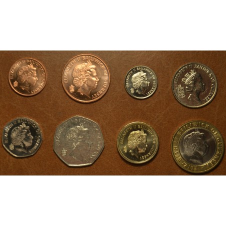 eurocoin eurocoins Guernsey 8 coins 1992-2006 (UNC)