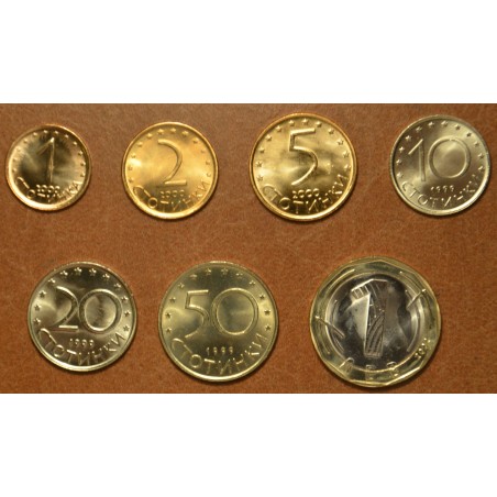 Euromince mince Bulharsko 7 mincí 1999-2002 (UNC)