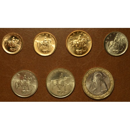 eurocoin eurocoins Bulgaria 7 coins 1999-2002 (UNC)