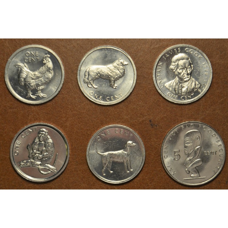 Euromince mince Cook Islands 6 mincí 2000-2003 (UNC)