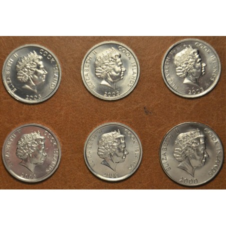 Euromince mince Cook Islands 6 mincí 2000-2003 (UNC)