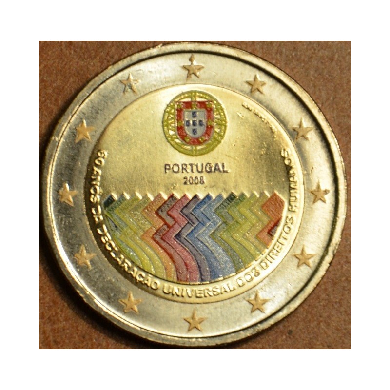 eurocoin eurocoins 2 Euro Portugal 2008 - 60th anniversary of the U...