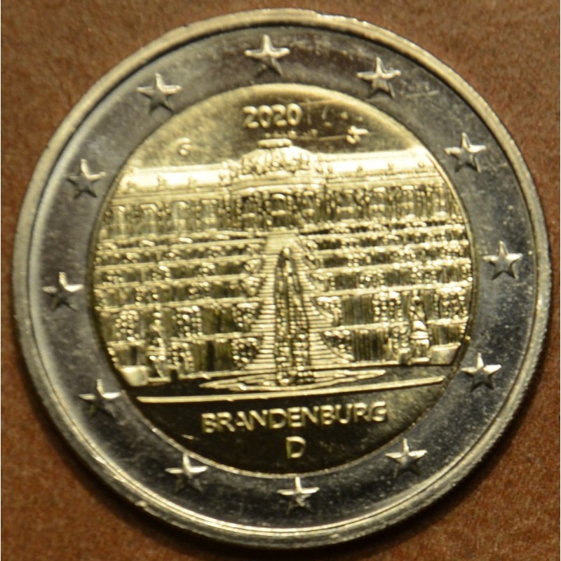 eurocoin eurocoins 2 Euro Germany 2020 \\"G\\" Brandenburg (UNC)