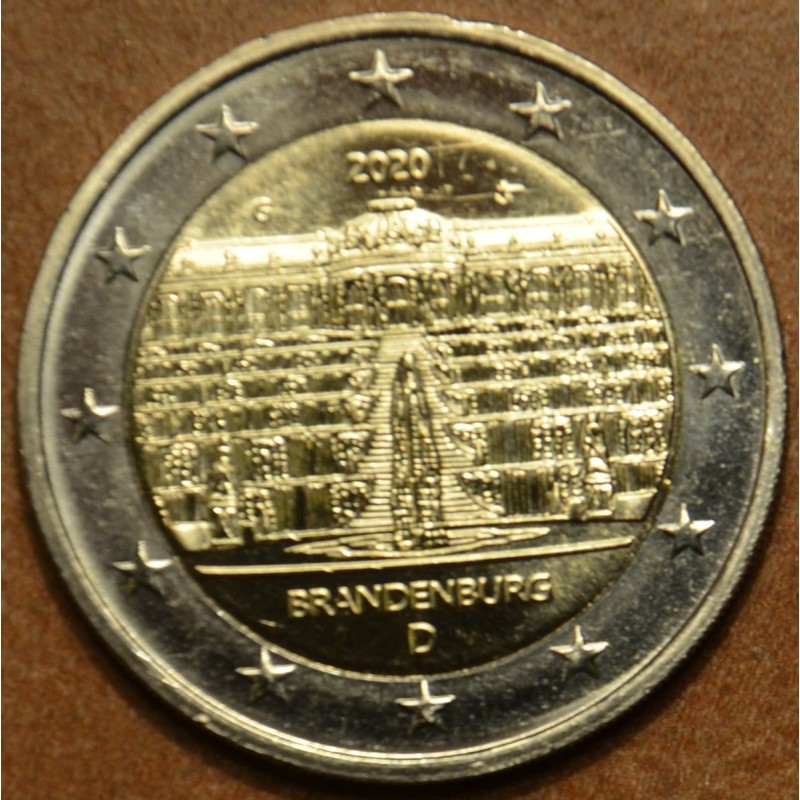 Euromince mince 2 Euro Nemecko 2020 \\"G\\" Brandenburg (UNC)