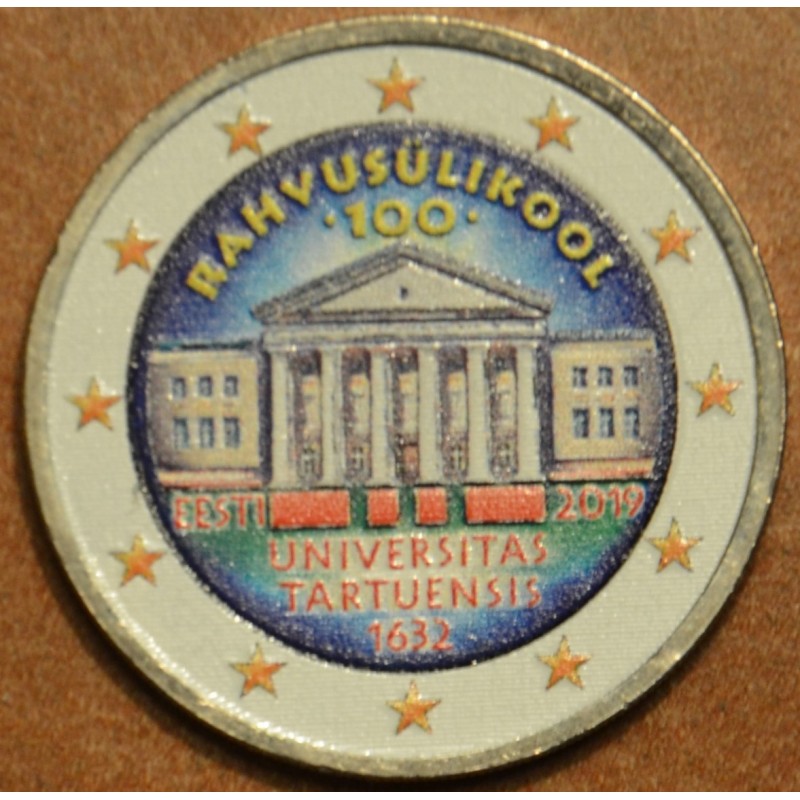 Euromince mince 2 Euro Estónsko 2019 - 100. výročie univerzity v Ta...