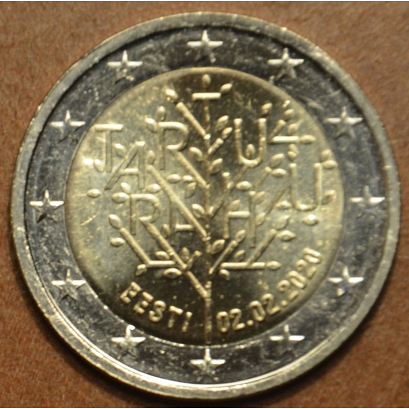 eurocoin eurocoins 2 Euro Estonia 2020 - Tartu Peace Treaty (UNC)