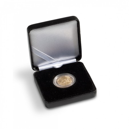 euroerme érme Leuchtturm Volterra kis bőr kazetta 2 Eurós érmére