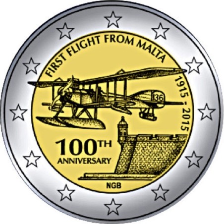 Euromince mince 2 Euro Malta 2015 so značkou holandskej mincovne - ...