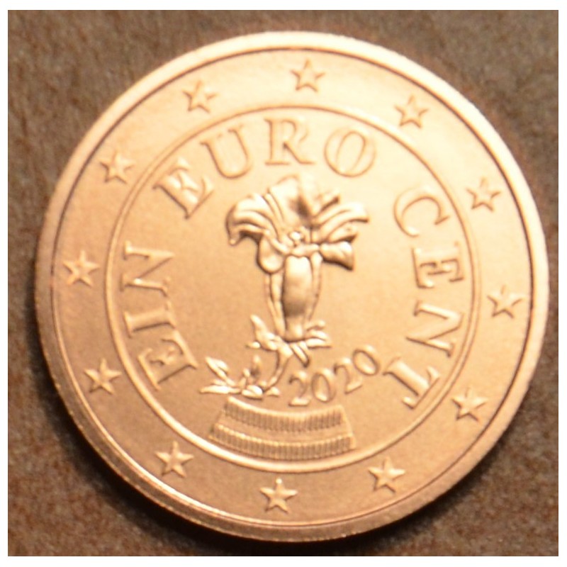 Euromince mince 1 cent Rakúsko 2020 (UNC)