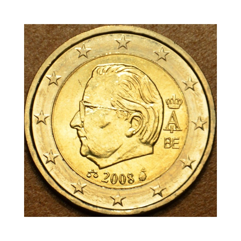 Euromince mince 2 Euro Belgicko 2008 - Albert II. (UNC)
