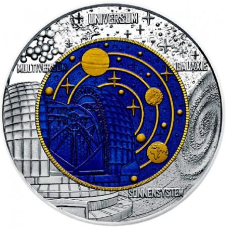 eurocoin eurocoins 25 Euro Austria 2015 - silver niobium coin Kosmo...
