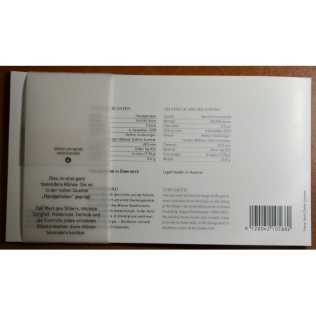 Euromince mince 5 Euro Rakúsko 2020 Hudobný klub (BU)