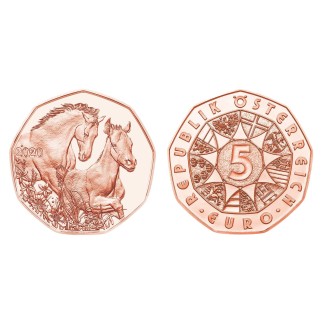 euroerme érme 5 Euro Ausztria 2020 Életreszóló barátok (UNC)