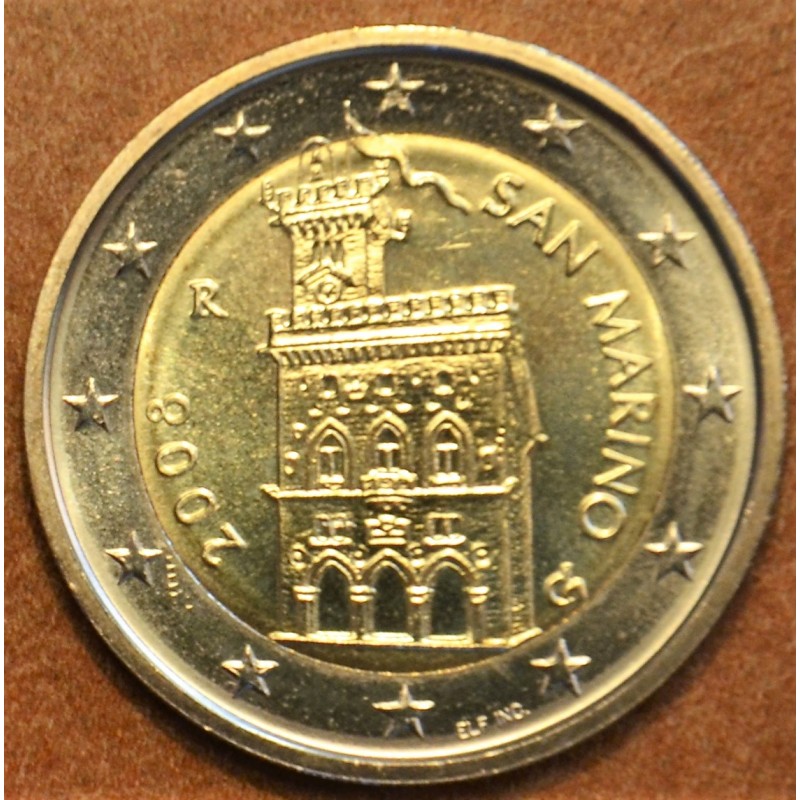 Euromince mince 2 Euro San Marino 2008 - Dom vlády (UNC)