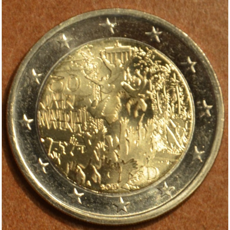 Euromince mince Poškodená 2 Euro Nemecko \\"A\\" 2019 - 30. výročie...