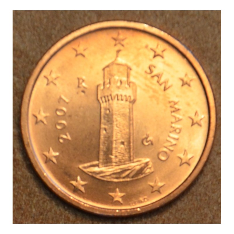 Euromince mince 1 cent San Marino 2007 (UNC)