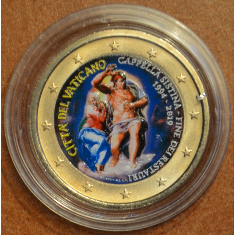 eurocoin eurocoins 2 Euro Vatican 2019 - Sistine Chapel III. (color...