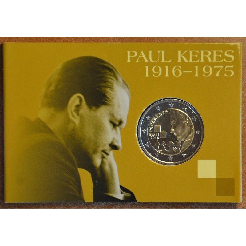 euroerme érme 2 Euro Észtország 2016 - Paul Keres (BU kártya)