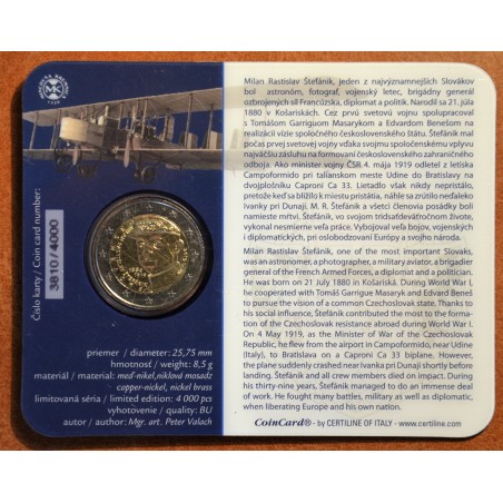 euroerme érme 2 Euro Szlovákia 2019 - Milan Rastislav Štefánik (BU)