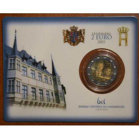 Euromince mince 2 Euro Luxembursko 2015 - 15. výročie nastúpenia He...