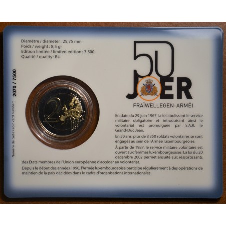 eurocoin eurocoins 2 Euro Luxembourg 2017 - Military service (BU)
