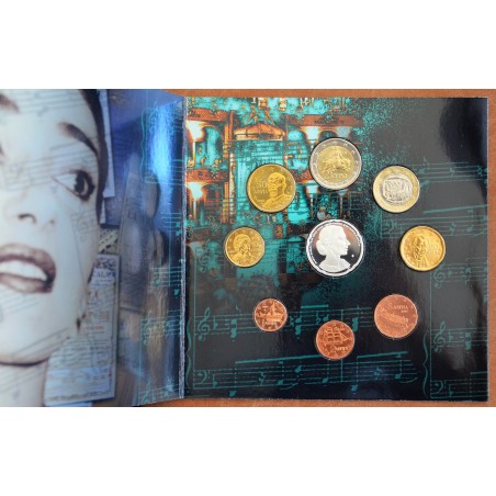 Euromince mince Grécko 2007 sada s mincou 10 Euro Maria Callas (BU)