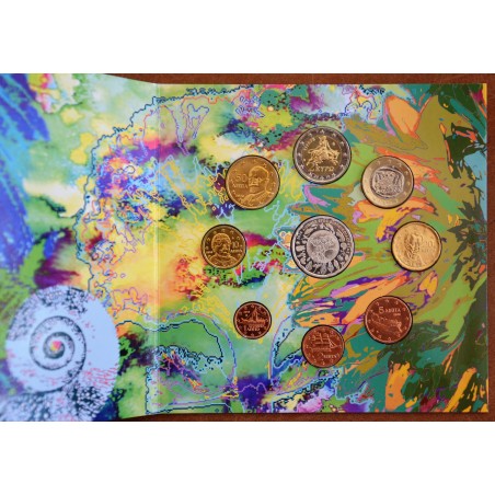 Euromince mince Grécko 2010 sada Biodiversity s 10 Euro Ag mincou (BU)