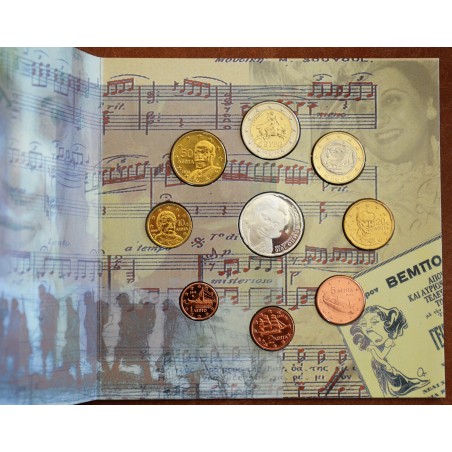 Euromince mince Grécko 2010 sada Sofia Vempo s 10 Euro Ag mincou (BU)