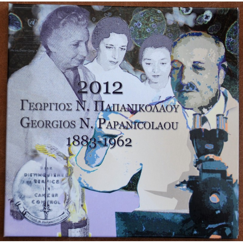 eurocoin eurocoins Greece 2012 set Papanikolaus with 10 Euro Ag coi...