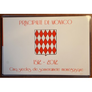 2 Euro Monaco 2012 - The 500th anniversary of the foundation of Monaco's Sovereignty with stamp (UNC)