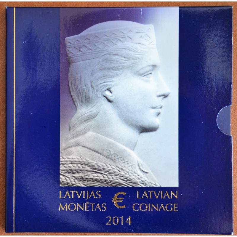 eurocoin eurocoins Latvia 2014 official set of Euro coins (BU)