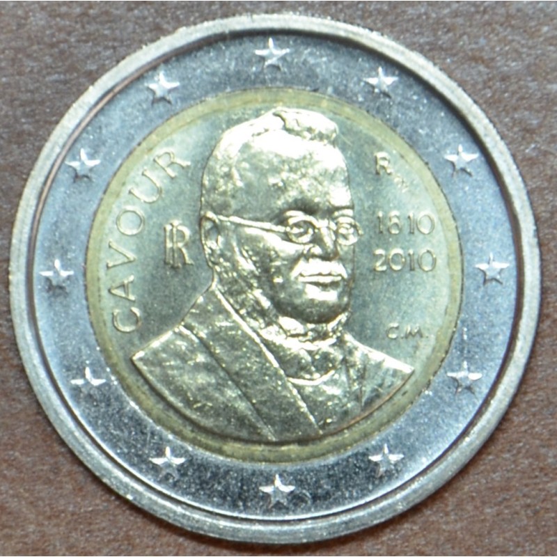 Euromince mince 2 Euro Taliansko 2010 - 200. výročie narodenia gróf...